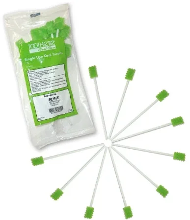 Sage Products Toothette Plus Oral Swabstick Foam Tip Untreated – 6070