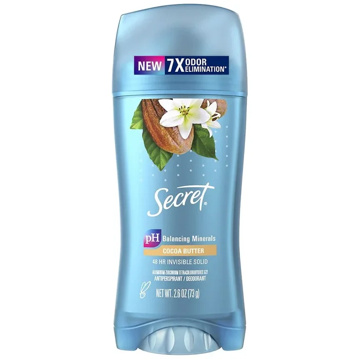 Secret Invisible Solid Antiperspirant Cocoa Butter 2.7Oz