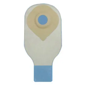 Securi-T USA 12″ 1-Piece Extended Wear Drainable Pouch Pre-Cut 1-1/4″ Transparent 1 Curved Tail Closure