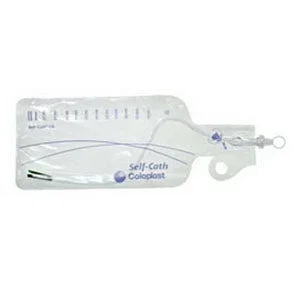 Self-Cath Coude Closed System with Insertion Supplies 14 Fr 16″ 1100 mL