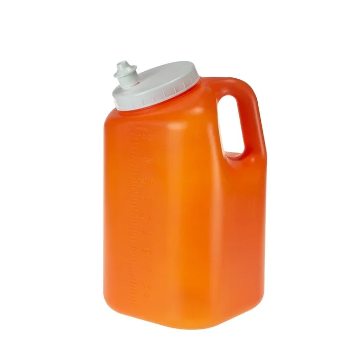 Simport Scientific Uritainer 24 Hour Urine Specimen Collection Container 5-1/4 X 5-1/4 X 9-1/5 Inch Polyethylene Screw Cap 2.5 Liter – B360-25