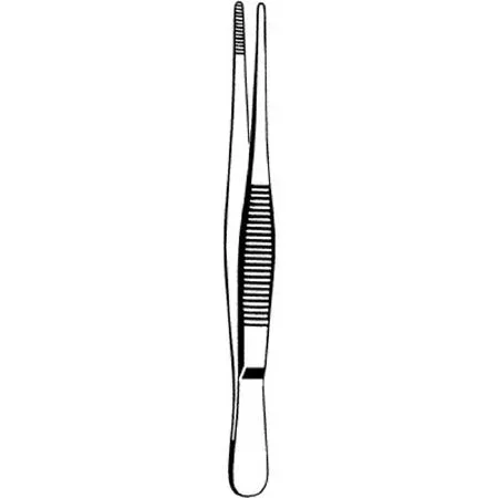 Sklar Dressing Forceps 8 Inch Floor Grade Stainless Steel NonSterile NonLocking Thumb Handle Straight Serrated Tip – 21-736