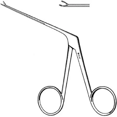 Sklar Ear Forceps 3-1/4 Inch Surgical Grade Stainless Steel NonSterile NonLocking Finger Ring Handle Straight Ring Tip – 67-8177