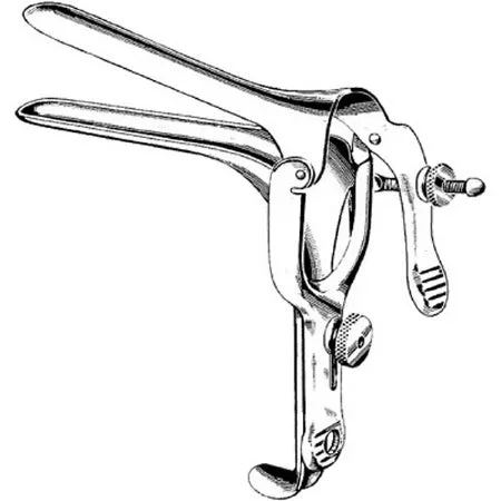 Sklar Merit Vaginal Speculum Pederson NonSterile Office Grade Stainless Steel Large Double Blade Duckbill Reusable Without Light Source Capability – 98-362