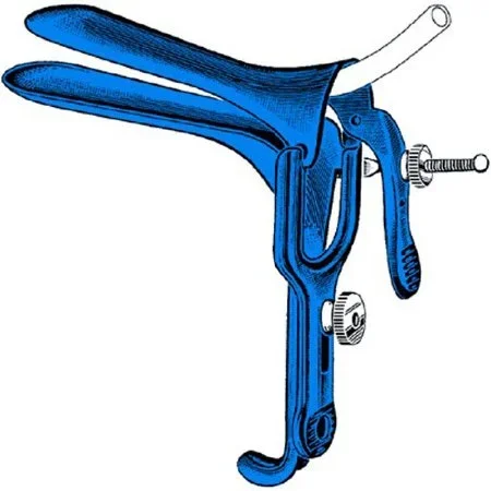 Sklar Sklar Blue Electrosurgical Vaginal Speculum Graves NonSterile Premium OR Grade Coated Stainless Steel X-Large With DSE Loop Reusable Without Light Source Capability – 91-5018