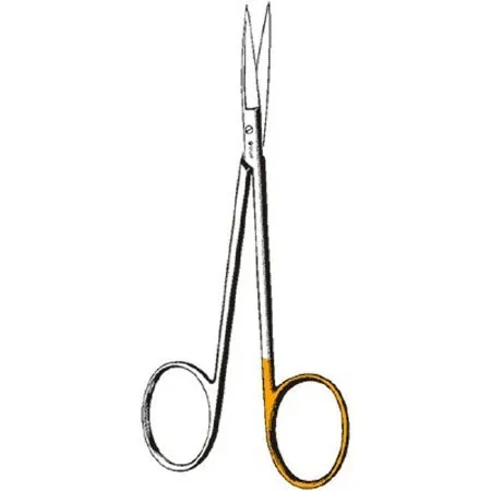 Sklar Sklarcut Iris Scissors 4-1/2 Inch Length OR Grade Stainless Steel Finger Ring Handle Curved Sharp/Sharp – 15-3590