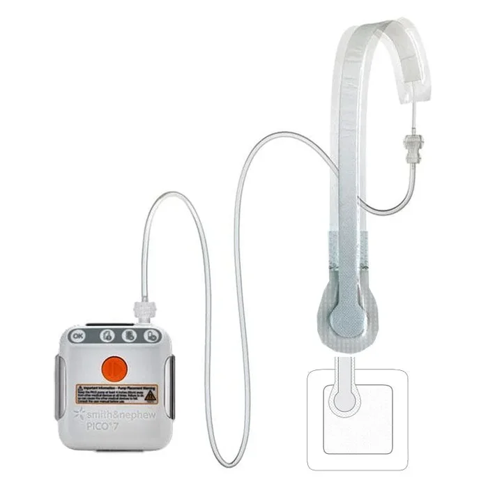 Smith & Nephew Pico 7 Two Dressing Negative Pressure Wound Therapy System, 5.9″ x 5.9″