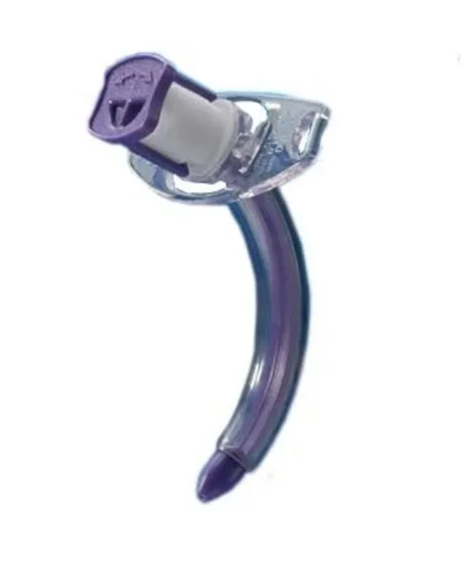 Smiths ASD Blue Line Ultra Fenestrated Cuffless Tracheostomy Tube, Size 8