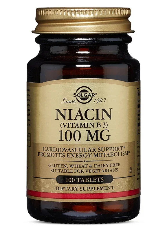 Solgar Niacin (Vitamin B3) 100 mg Tablets