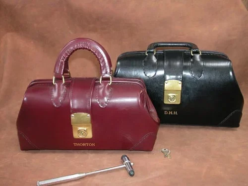 Specialist Physician Bag 12 Black Alligator
