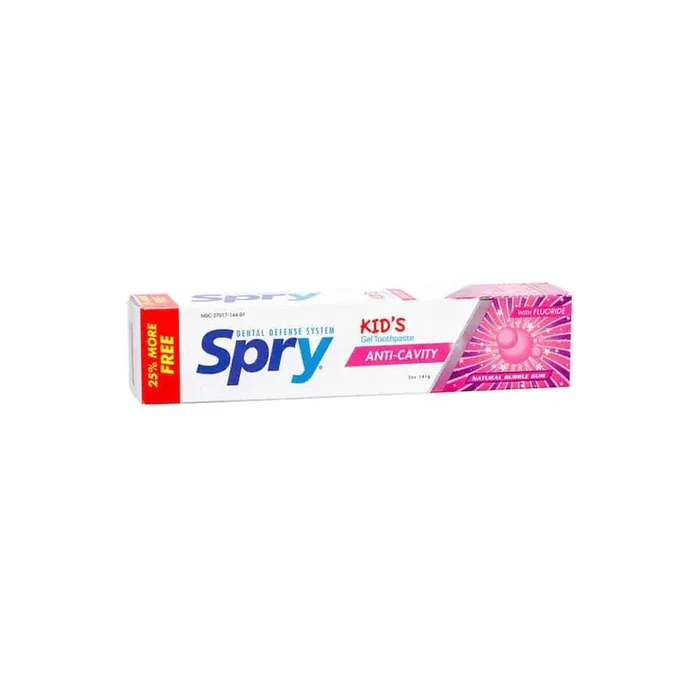 Spry Kid’s Fluoride Toothpaste Bubble Gum 5 oz Paste