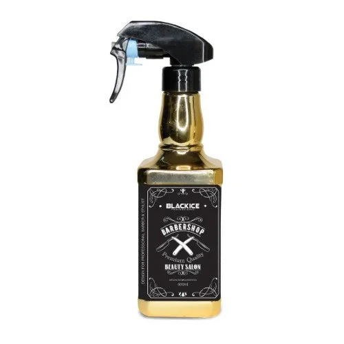 Stylish Black Ice Spray Bottle- [GOLD] – 16.9oz