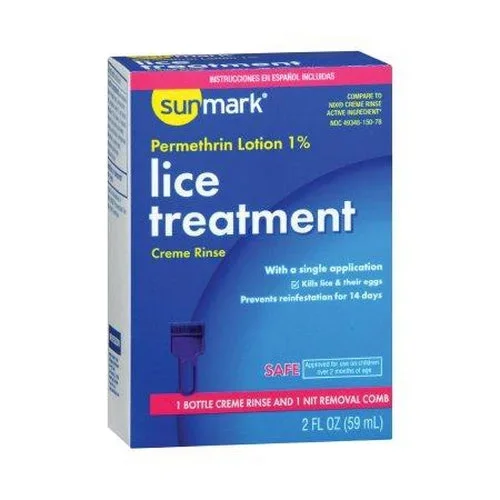Sunmark Lice Treatment Kit 2 oz. Bottle Scented