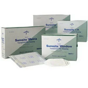 Suresite Transparent 2 Handle Film Dressing 4″ x 5″ Rectangle