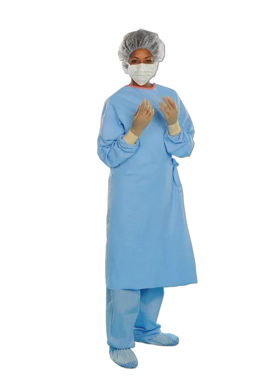 Surgical Gown with Towel Aero Blue Large Blue Sterile AAMI Level 3 Disposable