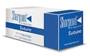 Surgical Specialties LOOK Suture with Needle Nonabsorbable Uncoated Black Suture Monofilament Nylon Size 6-0 18 Inch Suture 1-Needle 16 mm Length 3/8 Circle Precision Reverse Cutting Needle – 1280B