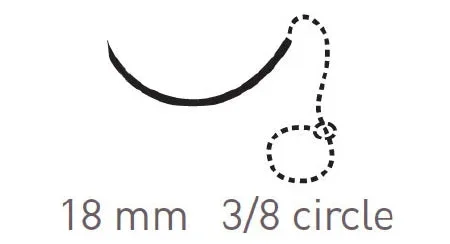 Surgical Specialties Quill Variable Loop Device Suture with Needle Absorbable Uncoated Violet Suture Barbed Monofilament PDO (Polydioxanone) Size 0 30 cm Suture 1-Needle 18 mm Length 3/8 Circle Diamond Point Needle – VLP-1003