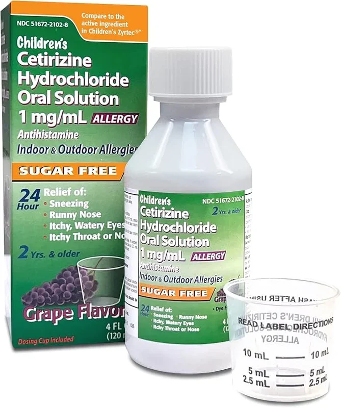 Taro Children’s Cetirizine Oral Solution Syrup Grape 4oz