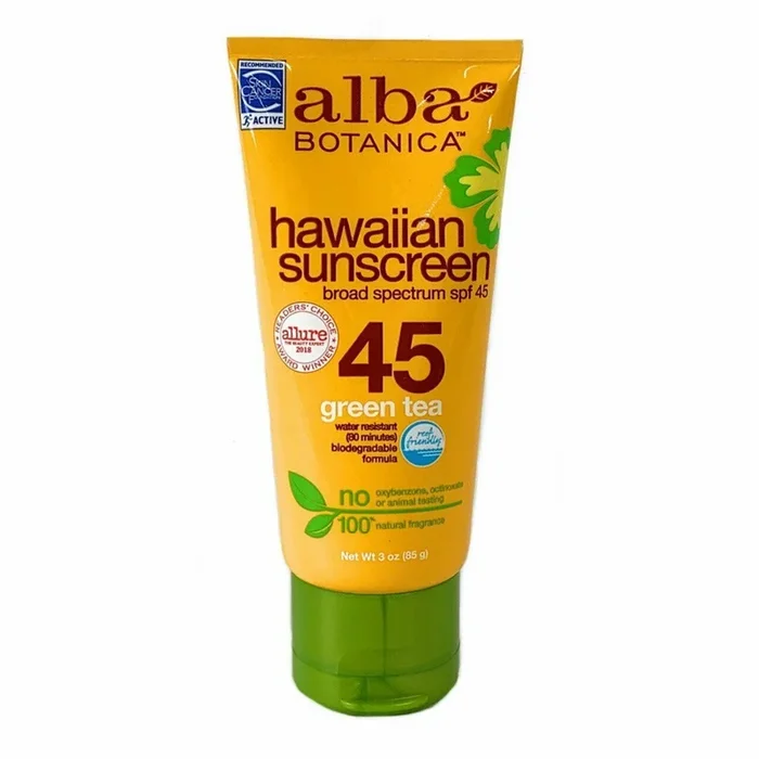 Té verde alba botánica hawaiano spf 45 protector solar