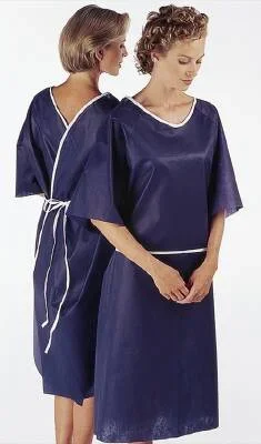 Tech Styles a Division of Encompass Patient Exam Gown One Size Fits Most Adult NonSterile Dark Blue – 45418-CLU