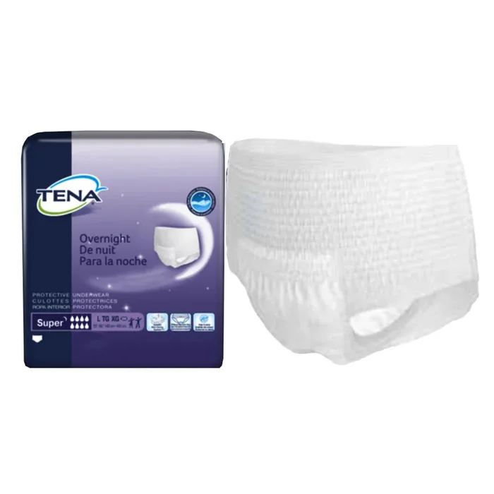 TENA Protective Underwear, Overnight Super, Large, 45″- 58″