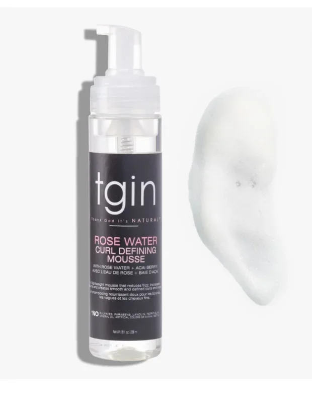Tgin Rose Water Curl Mousse 8oz