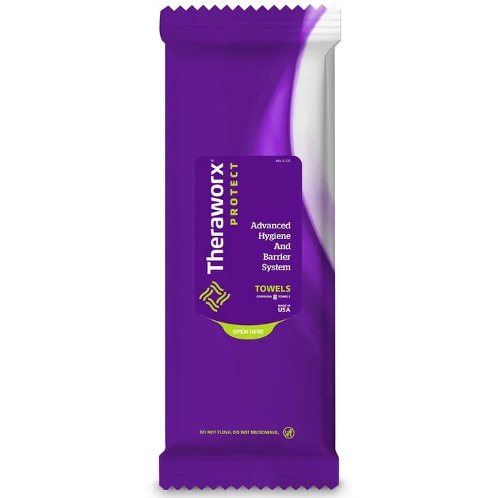 Theraworx Protect Advanced Hygiene Barrier System Rinse-Free Bath Wipe