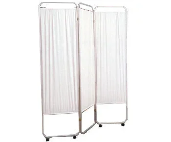 Three Panel Privacy Screen With Wheels