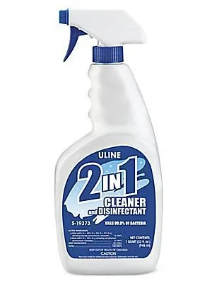 ULine 2-in-1 Cleaner & Disinfectant – 32 oz Spray Bottle