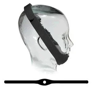 Universal Neoprene Chinstrap, Black, One Size by Sunset Healthcare