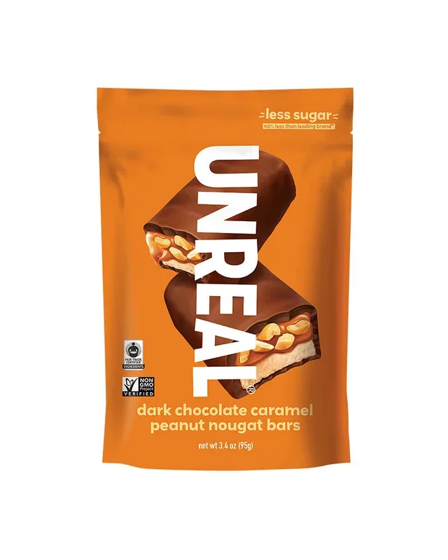 Unreal Dark Chocolate Peanut Butter Bars 3.4Oz
