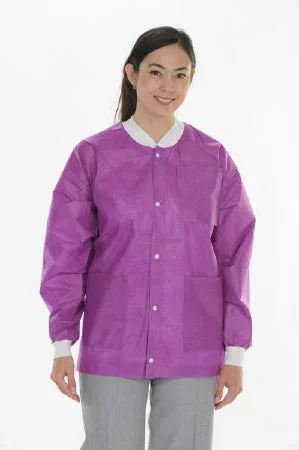 Valumax International ValuMax Extra-Safe Lab Jacket Plum X-Large Long Sleeves Hip Length – 3630PUXL