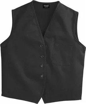 Vf Workwear 1360BKS Unisex Button-Front Volunteer Vests – Small | White | Polyester/Fabric | One Size