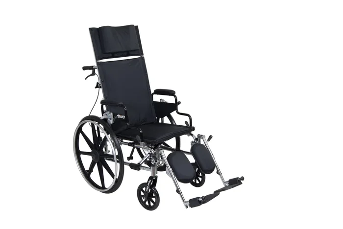 Viper Plus GT Full Reclining Wheelchair, Detachable Desk Arms, 18″ Seat