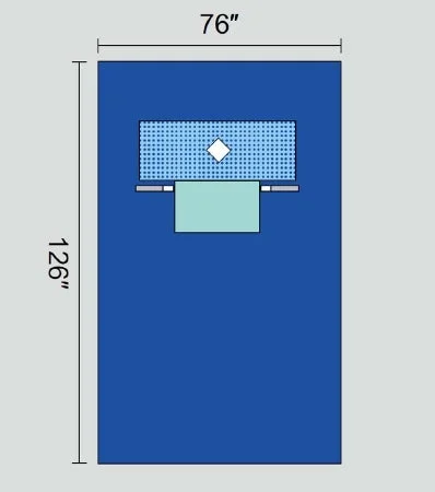 Welmed EENT Drape Thyroid Drape 76 W X 120 L Inch Sterile – 1222-2140