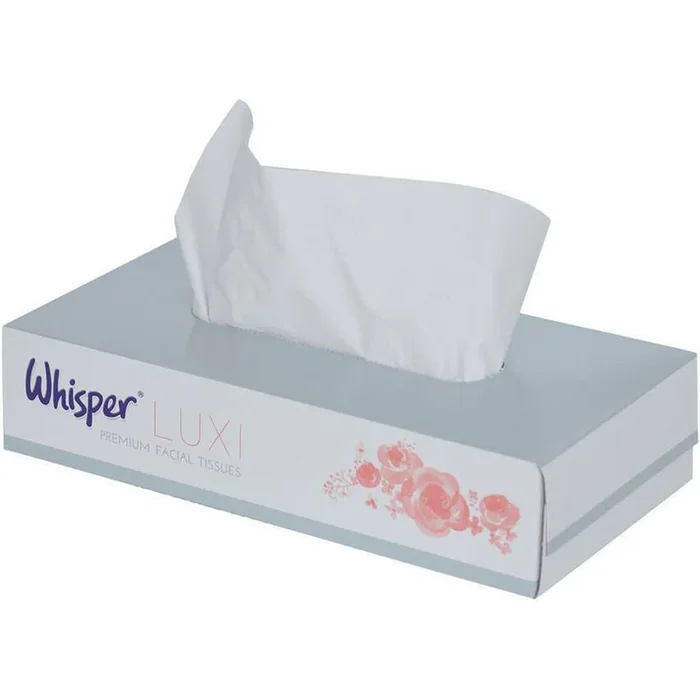 Whisper White Facial Tissues – 2ply – 100 sheets