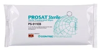 WipesPROSAT Alchol Scent Sterile 30ct Soft Pack Premoistened Cleanroom Wipes