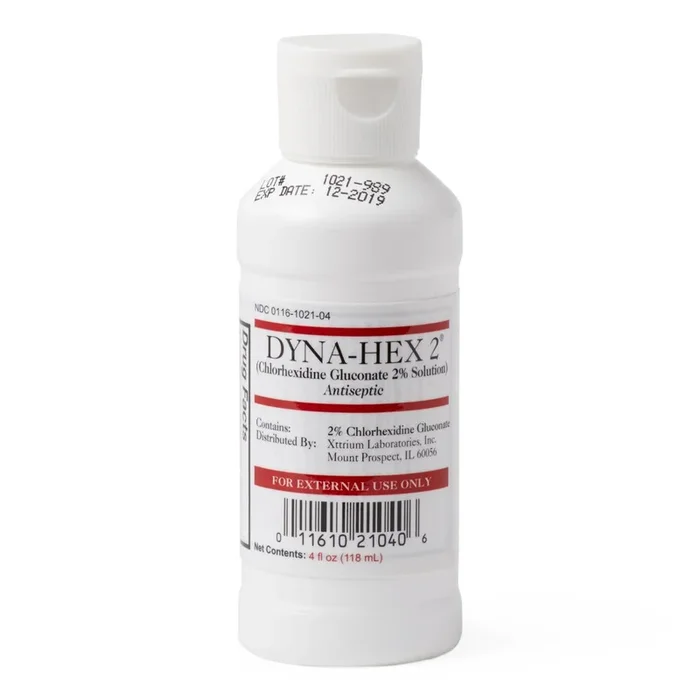 Xttrium Dyna-Hex 2% CHG Surgical Scrub with Wipes – 30 Per Case