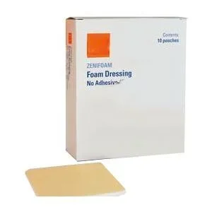 ZeniFoam Polyurethane Foam Dressing, 8″ x 8″