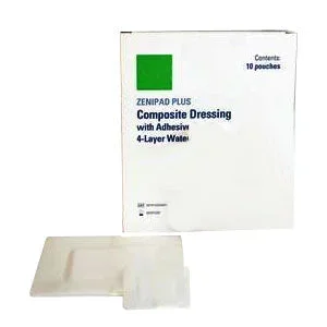 ZeniPad Plus Mulit-Layer Composite Wound Dressing, 4″ x 8″