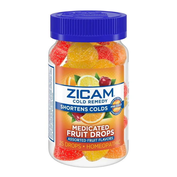 Zicam Remedio en frío gotas medicadas fruta 25ct