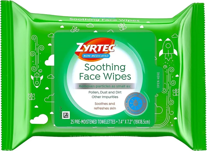 Zyrtec Soothing Face Wipes 25ct